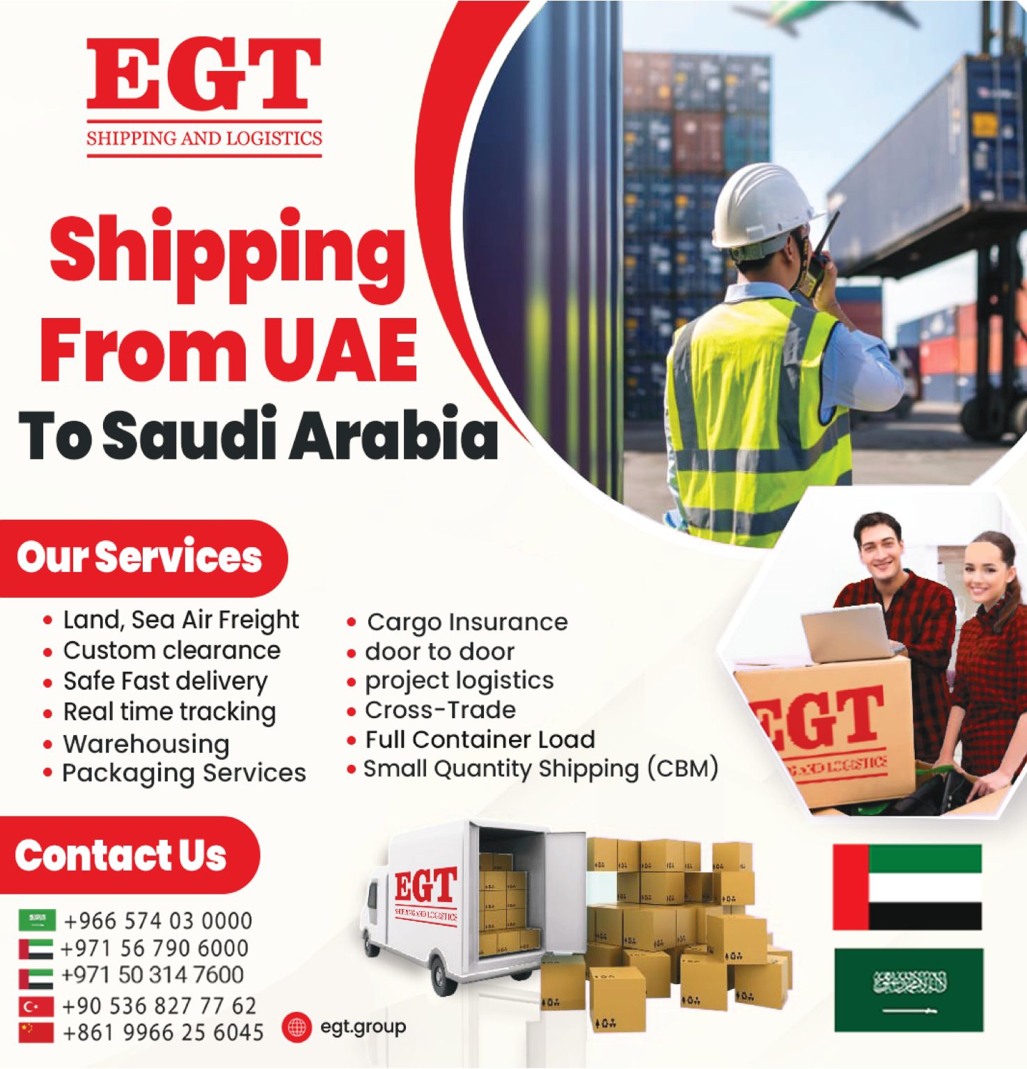 Shipping from the UAE to Saudi Arabia | EGT Logistics